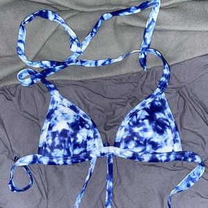 Victoria’s Secret Blue Tie Dye Bikini Top